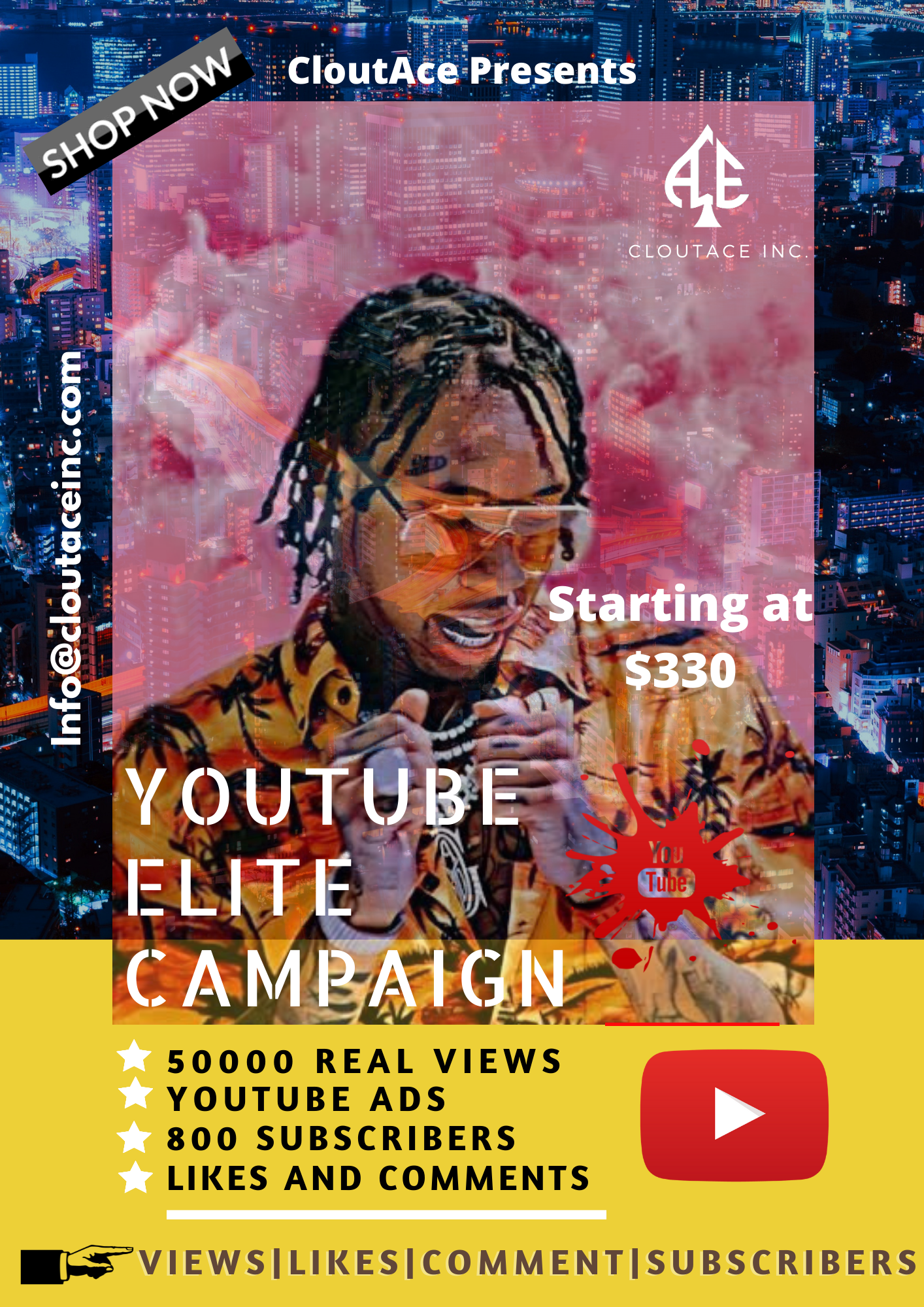 YouTube And Spotify 50k